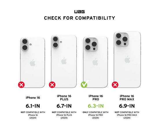 Чехол для мобильного телефона UAG iPhone 16 Pro Essential Armor Magsafe Olive Drab (114448117272), изображение 7 Чехол для мобильного телефона UAG iPhone 16 Pro Essential Armor Magsafe Olive Drab (114448117272), изображение 7