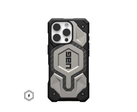 Чехол для мобильного телефона UAG iPhone 16 Pro Monarch Pro Magsafe Titanium (114456113636)