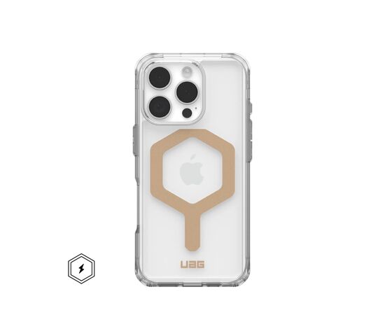 Чехол для мобильного телефона UAG iPhone 16 Pro Plyo Magsafe Ice/Gold (114480114381)