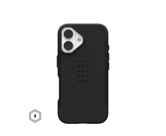Чехол для мобильного телефона UAG iPhone 16 Civilian Magsafe Black (114446114040)