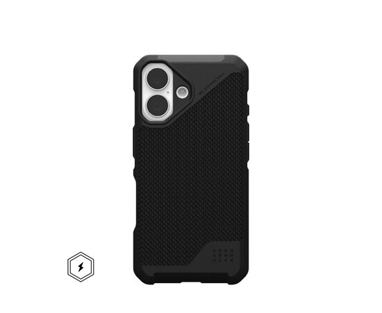 Чохол до мобільного телефона UAG iPhone 16 Metropolis LT Magsafe Kevlar Black (114454113940)