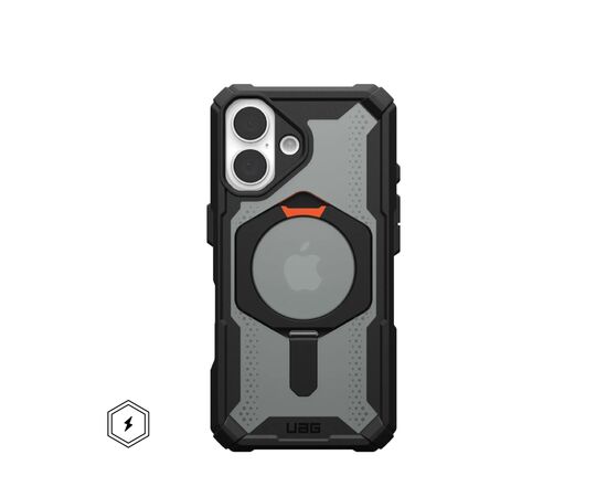Чехол для мобильного телефона UAG iPhone 16 Plasma XTE MagSafe Black/Orange (114476114097)