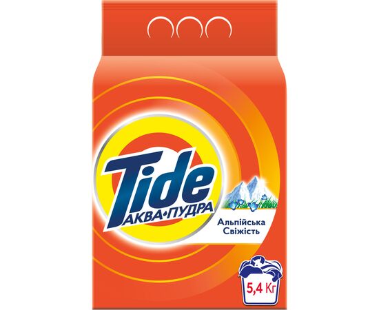 Пральний порошок Tide Аква-Пудра Альпійська свіжість 5.4 кг (8006540535189)
