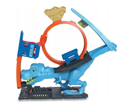 Автотрек Hot Wheels Охота Ти-Рекса (HKX42), изображение 3 Автотрек Hot Wheels Охота Ти-Рекса (HKX42), изображение 3