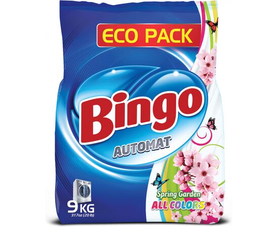 Стиральный порошок Bingo Для цветных вещей Весенний сад 9 кг (8690536923823)