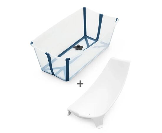 Ванночка Stokke Flexi Bath Складная и адаптер Синяя (531504), изображение 2 Ванночка Stokke Flexi Bath Складная и адаптер Синяя (531504), изображение 2