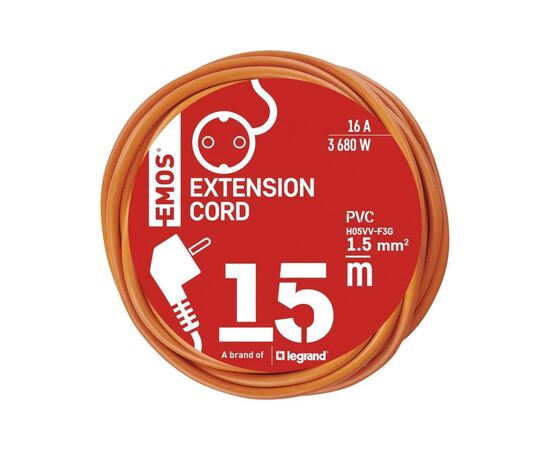 Сетевой удлинитель EMOS P01215R, изображение 5 Сетевой удлинитель EMOS P01215R, изображение 5