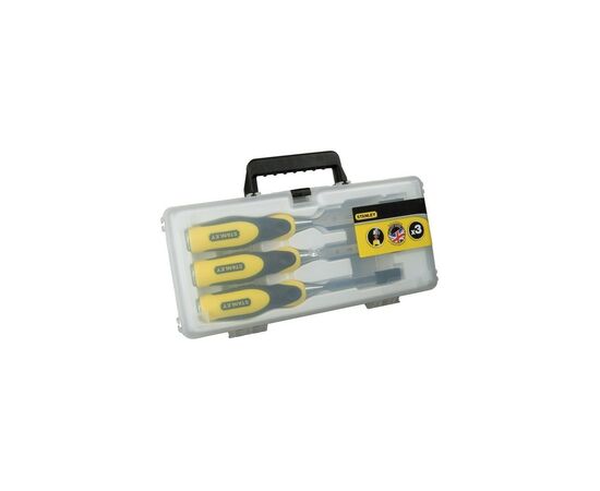 Стамеска Stanley DYNAGRIP, 3шт 10-15-20мм, кейс (2-16-887), изображение 3 Стамеска Stanley DYNAGRIP, 3шт 10-15-20мм, кейс (2-16-887), изображение 3