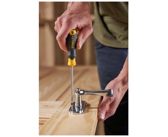Викрутка Stanley Cushion Grip, SL 5.5x100мм, з жалом, що розширюється. (STHT16146-0), зображення 6 Викрутка Stanley Cushion Grip, SL 5.5x100мм, з жалом, що розширюється. (STHT16146-0), зображення 6