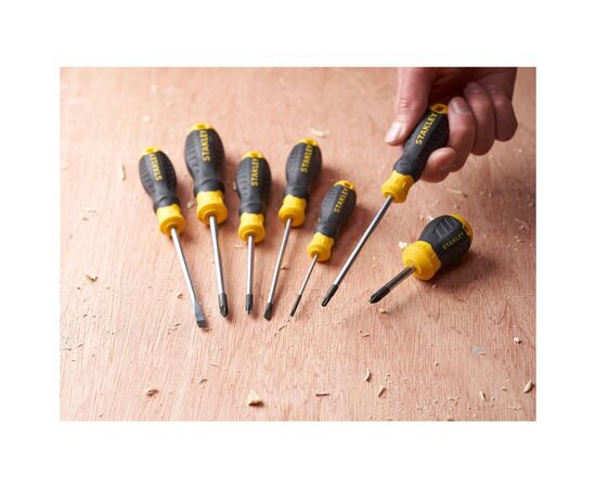 Викрутка Stanley Cushion Grip, TORX TT20 х100мм. (STHT16179-0), зображення 5 Викрутка Stanley Cushion Grip, TORX TT20 х100мм. (STHT16179-0), зображення 5