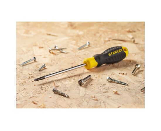 Викрутка Stanley Cushion Grip, TORX TT20 х100мм. (STHT16179-0), зображення 6 Викрутка Stanley Cushion Grip, TORX TT20 х100мм. (STHT16179-0), зображення 6