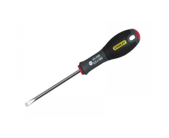Отвертка Stanley FatMax, шлиц SL5.5 х100мм, расширяющееся жало. (1-65-098)