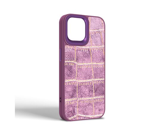 Чехол для мобильного телефона Harder Crocosaur Apple iPhone 15 Purple (ARM76698), изображение 2 Чехол для мобильного телефона Harder Crocosaur Apple iPhone 15 Purple (ARM76698), изображение 2