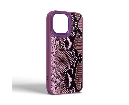 Чехол для мобильного телефона Harder Genuine Snake Apple iPhone 14 Pro Max Dark Purple (ARM76791), изображение 2 Чехол для мобильного телефона Harder Genuine Snake Apple iPhone 14 Pro Max Dark Purple (ARM76791), изображение 2