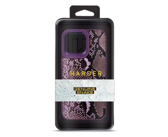 Чехол для мобильного телефона Harder Genuine Snake Apple iPhone 15 Pro Max Dark Purple (ARM76785), изображение 3 Чехол для мобильного телефона Harder Genuine Snake Apple iPhone 15 Pro Max Dark Purple (ARM76785), изображение 3
