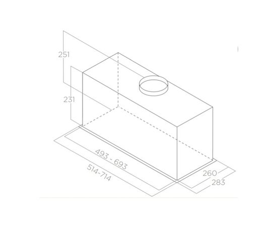 Вытяжка кухонная Elica CT23 BL MAT/A/72, изображение 2 Вытяжка кухонная Elica CT23 BL MAT/A/72, изображение 2