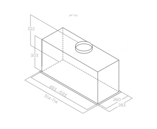 Вытяжка кухонная Elica LANE SENSOR BL MAT/A/72, изображение 2 Вытяжка кухонная Elica LANE SENSOR BL MAT/A/72, изображение 2