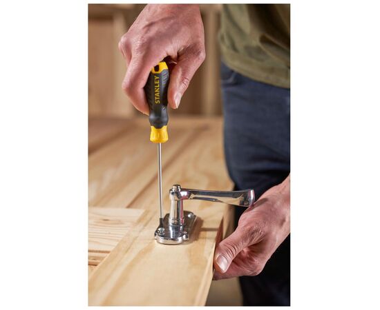 Викрутка Stanley Cushion Grip, SL4x100мм, з паралельним джалом. (STHT16195-0), зображення 6