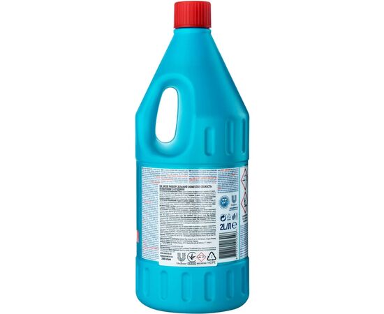 Жидкость для чистки ванн Domestos Свежесть Атлантики 24 часа 2 л (8718114416496), изображение 2 Жидкость для чистки ванн Domestos Свежесть Атлантики 24 часа 2 л (8718114416496), изображение 2