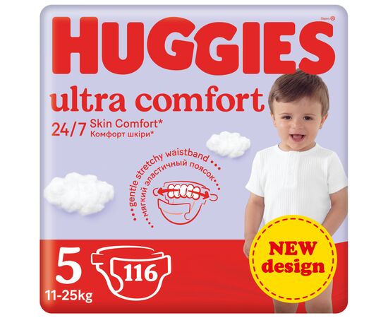 Подгузники Huggies Ultra Comfort 5 (12-22 кг) M-Pack 116 шт (5029053590530)