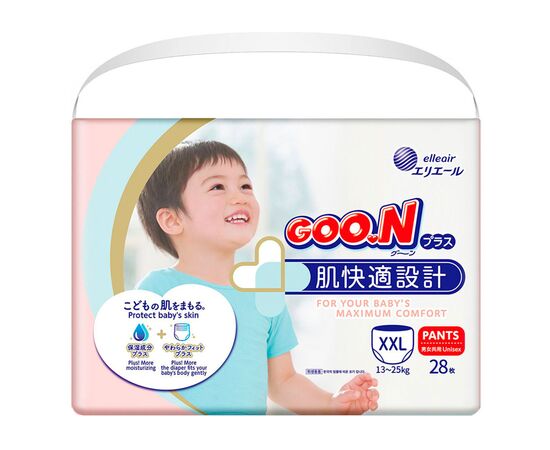Підгузки GOO.N Plus для дітей 13-25 кг розмір BigBig XXL 28 шт (21000634)