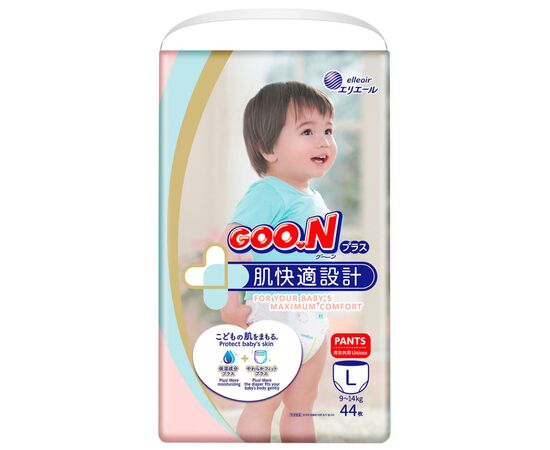 Підгузки GOO.N Plus для дітей 9-14 кг розмір L 44 шт (21000632)