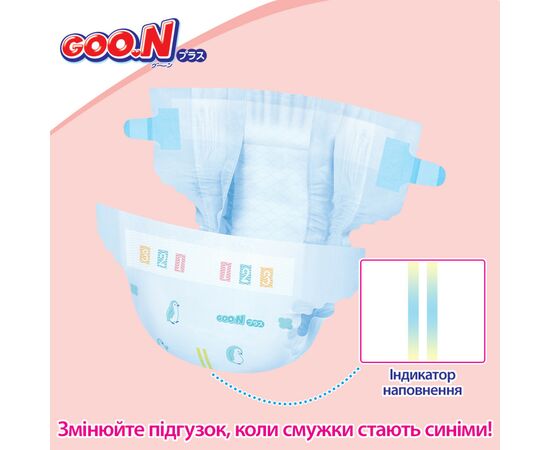 Подгузники GOO.N Plus для детей 6-11 кг размер M унисекс 56 шт (21000628), изображение 8 Подгузники GOO.N Plus для детей 6-11 кг размер M унисекс 56 шт (21000628), изображение 8