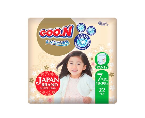 Підгузки GOO.N Premium Soft 12-20 кг Розмір 5 XL На липучках 40 шт (F1010101-150)