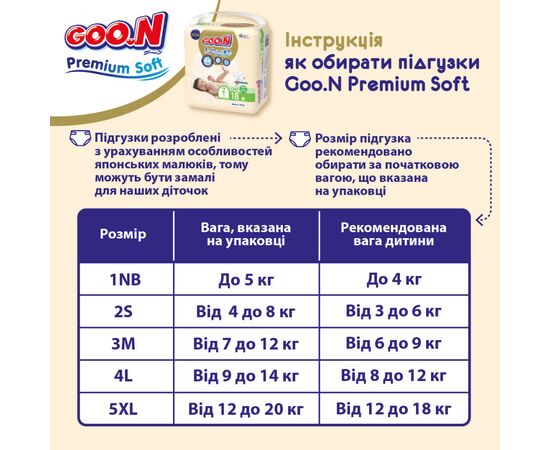 Підгузки GOO.N Premium Soft 9-14 кг Розмір 4 L На липучках 52 шт (F1010101-155), зображення 12 Підгузки GOO.N Premium Soft 9-14 кг Розмір 4 L На липучках 52 шт (F1010101-155), зображення 12