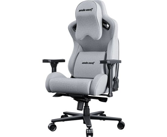 Кресло игровое Anda Seat Kaiser 2 Pro Fabric Size XL Grey (AD12YXL-17-G-F-G01), изображение 3 Кресло игровое Anda Seat Kaiser 2 Pro Fabric Size XL Grey (AD12YXL-17-G-F-G01), изображение 3