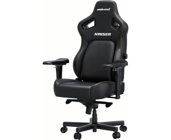 Кресло игровое Anda Seat Kaiser 4 PVC Size XL Black (AD12YDDC-XLL-20-B-PV/C), изображение 2 Кресло игровое Anda Seat Kaiser 4 PVC Size XL Black (AD12YDDC-XLL-20-B-PV/C), изображение 2