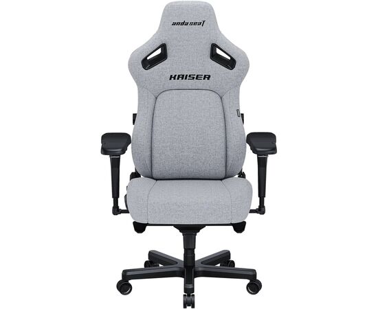 Кресло игровое Anda Seat Kaiser 4 Fabric Size XL Grey (AD12YDDC-XLL-20-G-CF), изображение 2 Кресло игровое Anda Seat Kaiser 4 Fabric Size XL Grey (AD12YDDC-XLL-20-G-CF), изображение 2