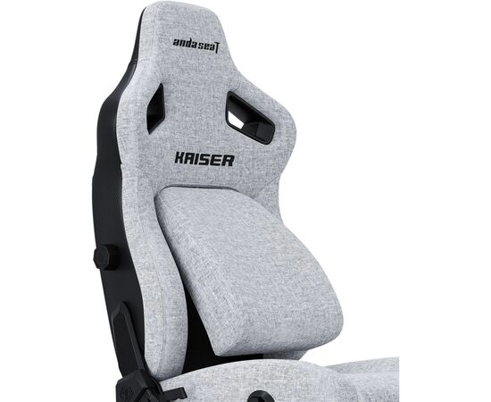 Кресло игровое Anda Seat Kaiser 4 Fabric Size XL Grey (AD12YDDC-XLL-20-G-CF), изображение 7 Кресло игровое Anda Seat Kaiser 4 Fabric Size XL Grey (AD12YDDC-XLL-20-G-CF), изображение 7