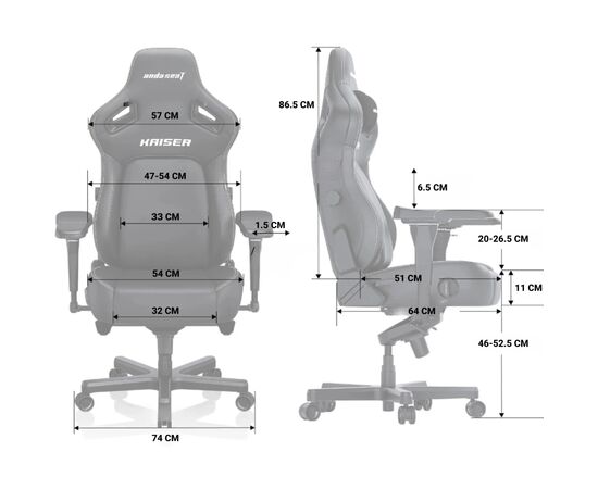 Кресло игровое Anda Seat Kaiser 4 PVC Size XL Maroon (AD12YDDC-XLL-20-A-PV/C), изображение 12 Кресло игровое Anda Seat Kaiser 4 PVC Size XL Maroon (AD12YDDC-XLL-20-A-PV/C), изображение 12