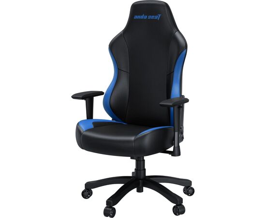 Кресло игровое Anda Seat Luna Color PVC Size L Black/Blue (AD18-48-BS-PV), изображение 3 Кресло игровое Anda Seat Luna Color PVC Size L Black/Blue (AD18-48-BS-PV), изображение 3