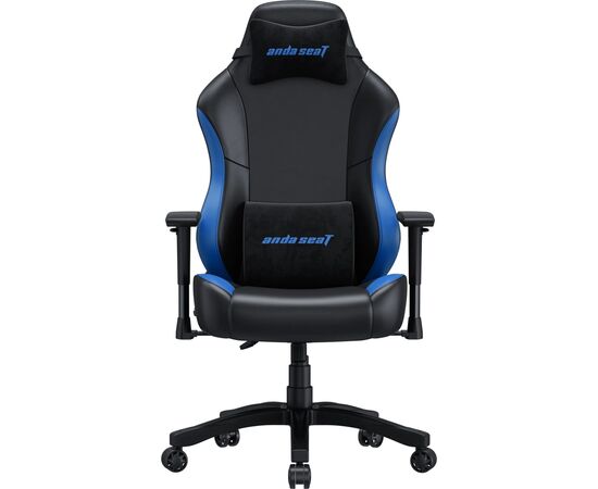Кресло игровое Anda Seat Luna Color PVC Size L Black/Blue (AD18-48-BS-PV)