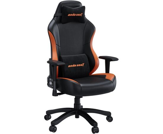 Кресло игровое Anda Seat Luna Color PVC Size L Black/Orange (AD18-48-BO-PV), изображение 2 Кресло игровое Anda Seat Luna Color PVC Size L Black/Orange (AD18-48-BO-PV), изображение 2