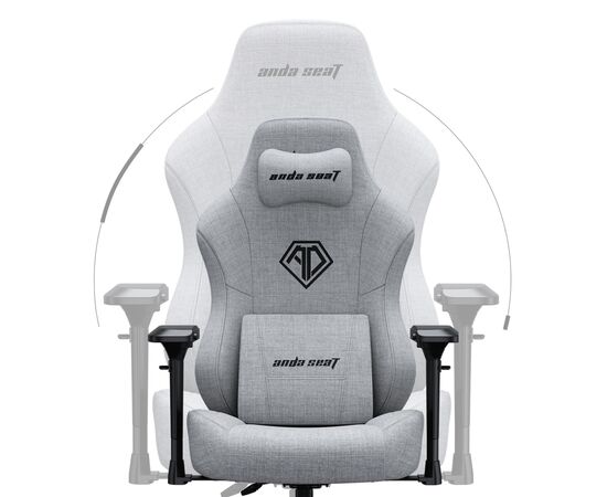 Кресло игровое Anda Seat Phantom 3 Pro Fabric Size L Grey (AD18YC-06-G-F), изображение 11 Кресло игровое Anda Seat Phantom 3 Pro Fabric Size L Grey (AD18YC-06-G-F), изображение 11