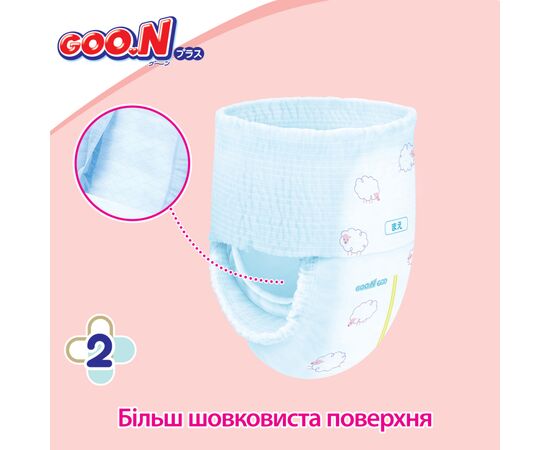Подгузник GOO.N Plus Трусики 6-12 кг M унисекс 58 шт (843339), изображение 4 Подгузник GOO.N Plus Трусики 6-12 кг M унисекс 58 шт (843339), изображение 4