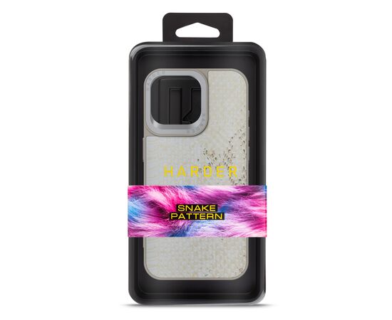 Чохол до мобільного телефона Harder Snake Pattern Apple iPhone 15 Pro Max White Cream (ARM76801), зображення 3 Чохол до мобільного телефона Harder Snake Pattern Apple iPhone 15 Pro Max White Cream (ARM76801), зображення 3