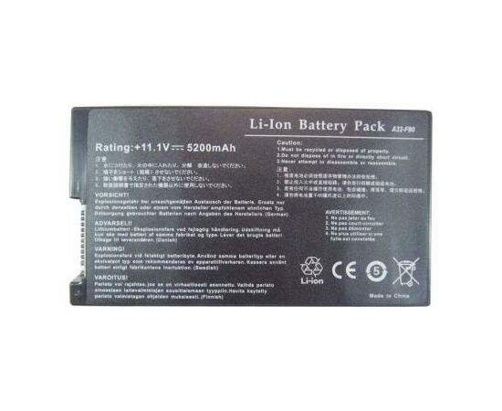 Акумулятор до ноутбука AlSoft Asus A32-F80 5200mAh 6cell 11.1V Li-ion (A41439)