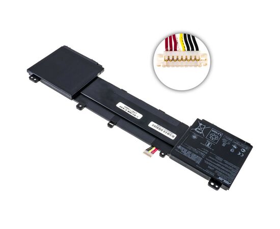 Акумулятор до ноутбука ASUS ZenBook UX550GD C42N1728, 4614mAh (71Wh), 4cell, 15.4V, Li-i (A47602), зображення 3 Акумулятор до ноутбука ASUS ZenBook UX550GD C42N1728, 4614mAh (71Wh), 4cell, 15.4V, Li-i (A47602), зображення 3