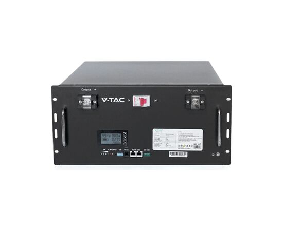Батарея LiFePo4 V-TAC 51.2V - 100Ah LiFePO4 (V-TAC-LiFePO4-48-200), изображение 2 Батарея LiFePo4 V-TAC 51.2V - 100Ah LiFePO4 (V-TAC-LiFePO4-48-200), изображение 2