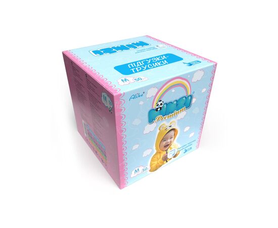 Підгузки Mimzi Трусики M 6-11 кг 50 шт (4820209800272), зображення 2 Підгузки Mimzi Трусики M 6-11 кг 50 шт (4820209800272), зображення 2