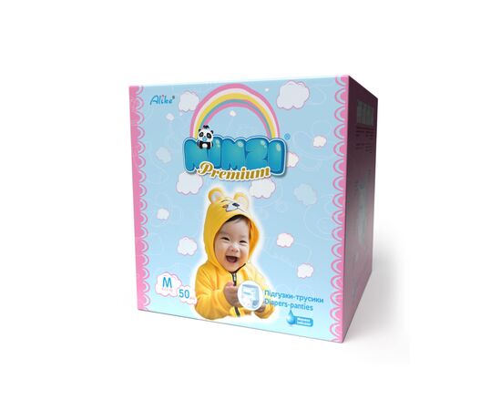 Підгузки Mimzi Трусики M 6-11 кг 50 шт (4820209800272), зображення 3 Підгузки Mimzi Трусики M 6-11 кг 50 шт (4820209800272), зображення 3