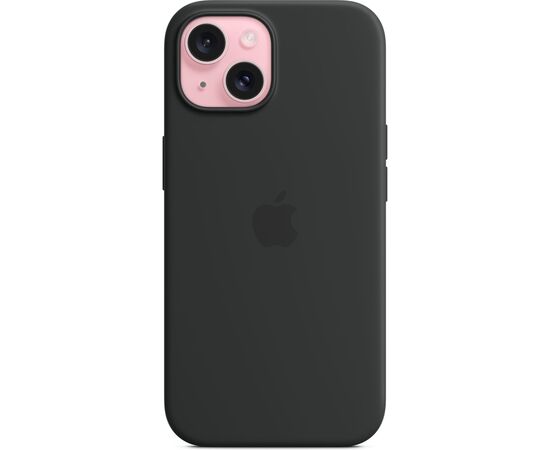 Чехол для мобильного телефона Apple iPhone 15 Silicone Case with MagSafe - Black,Model A3123 (MXPD3ZM/A), изображение 4 Чехол для мобильного телефона Apple iPhone 15 Silicone Case with MagSafe - Black,Model A3123 (MXPD3ZM/A), изображение 4