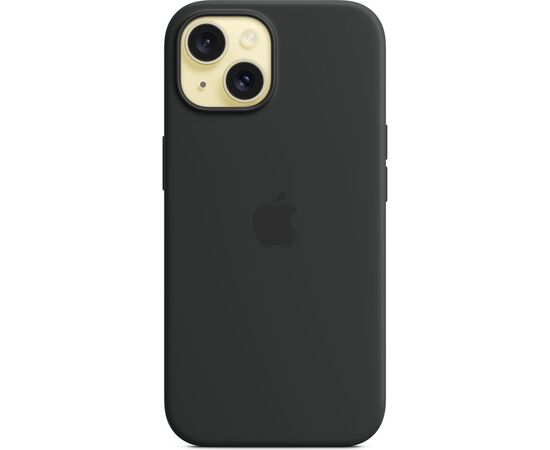Чехол для мобильного телефона Apple iPhone 15 Silicone Case with MagSafe - Black,Model A3123 (MXPD3ZM/A), изображение 5 Чехол для мобильного телефона Apple iPhone 15 Silicone Case with MagSafe - Black,Model A3123 (MXPD3ZM/A), изображение 5