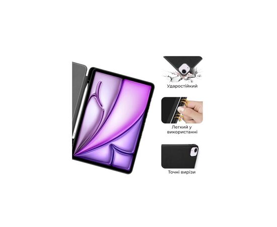 Чохол до планшета AirOn Premium SOFT iPad Air 13 2024 + Film Black (4822352781130), зображення 5 Чохол до планшета AirOn Premium SOFT iPad Air 13 2024 + Film Black (4822352781130), зображення 5