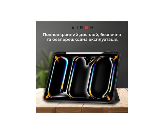 Чехол для планшета AirOn Premium SOFT iPad Pro 13 2024 + Film Black (4822352781129), изображение 6 Чехол для планшета AirOn Premium SOFT iPad Pro 13 2024 + Film Black (4822352781129), изображение 6