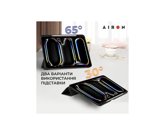 Чехол для планшета AirOn Premium SOFT iPad Pro 13 2024 + Film Black (4822352781129), изображение 7 Чехол для планшета AirOn Premium SOFT iPad Pro 13 2024 + Film Black (4822352781129), изображение 7